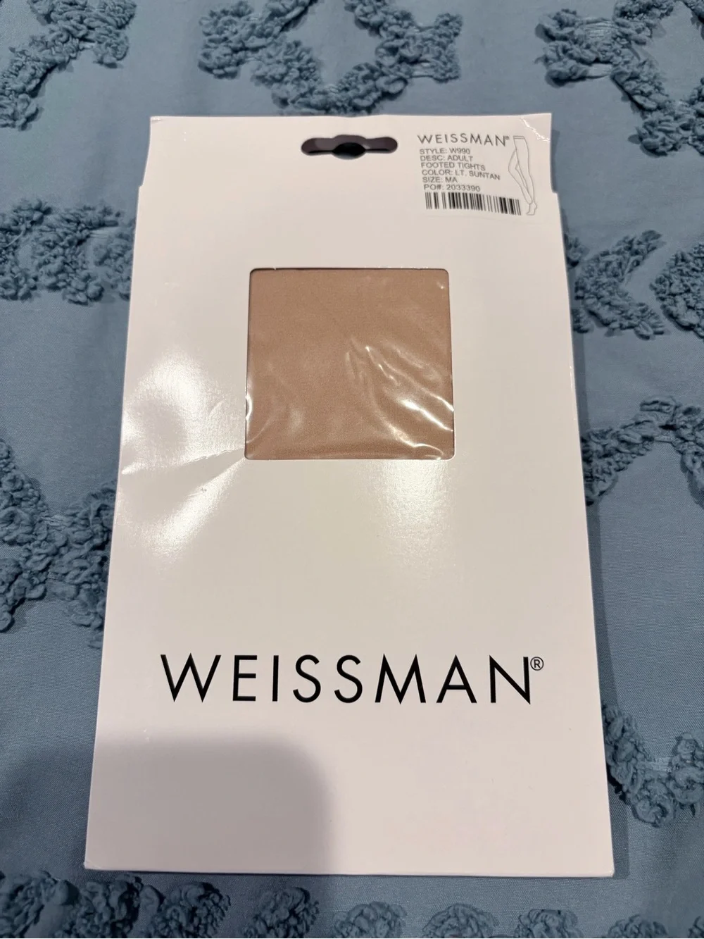 Weissman Nude/Tan Dance Footed Tights